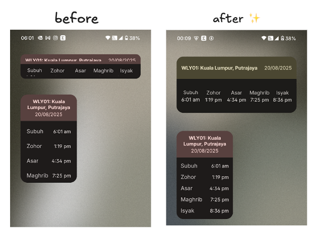 Preview widget update